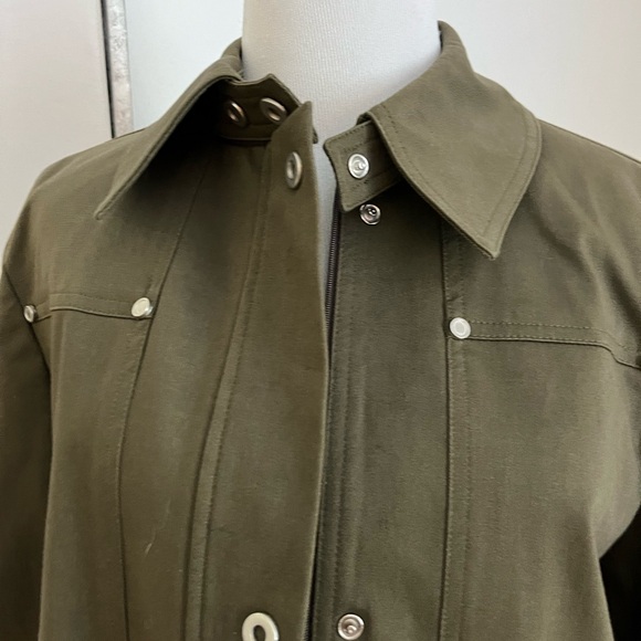 Options by Garfield & Marks Army Green Barymore Jacket Size 6 - Picture 2 of 12